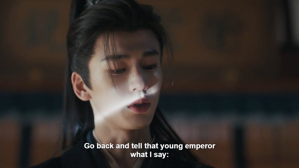 mrinathedreamer's tweet photo. 🔴SPOILER
highkey going insane they didnt edit it out cuz it also shows why people are so scared of THE Marquis of Wu'an--this man wont do ultimatums or negotiations when he's threatened he'll just DO IT EVEN IF ITS THE EMPEROR

#PursuitOfJade #ZhangLinghe #ChasingJade #TianXiwei https://t.co/hUbjGo985l