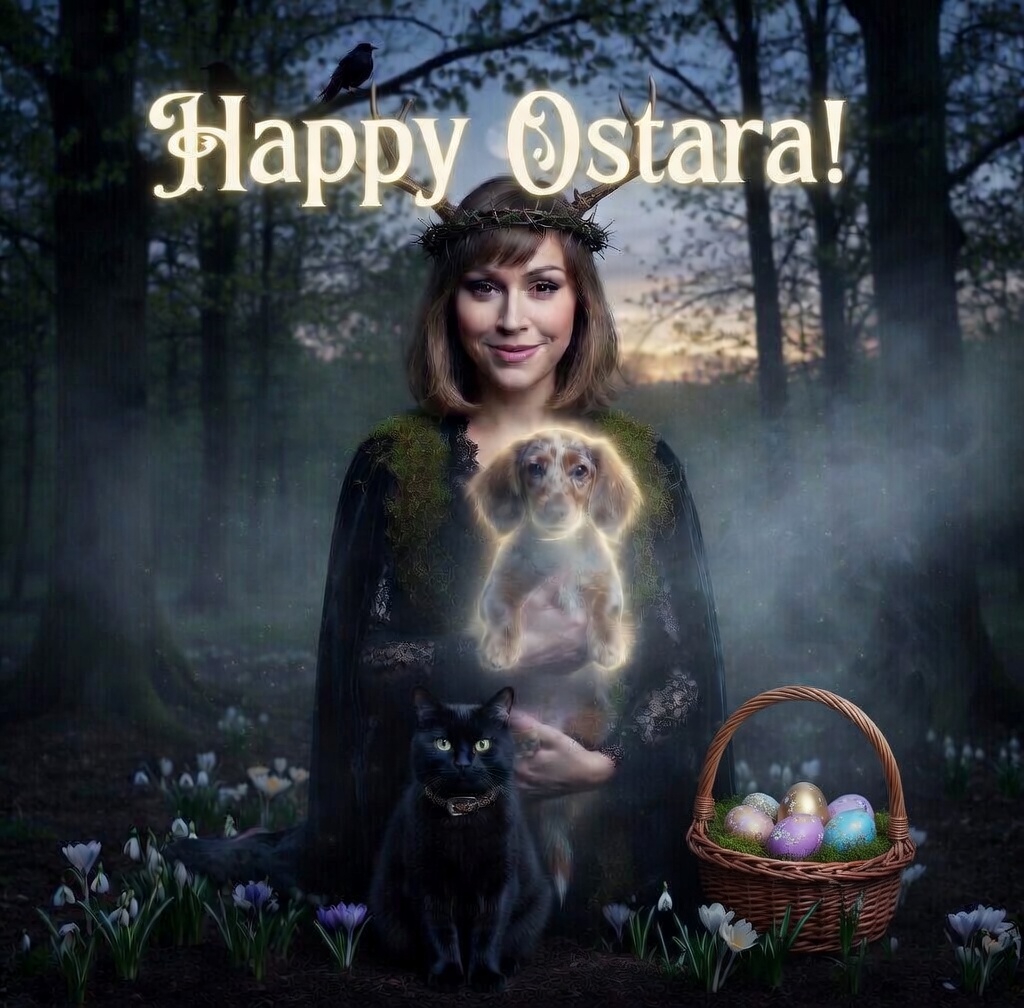 Wishing you all a Happy Ostara! 🥚
Welcome Spring! 🌷 
#Ostara  🥚#SpringEquinox  🌞🌱🌷