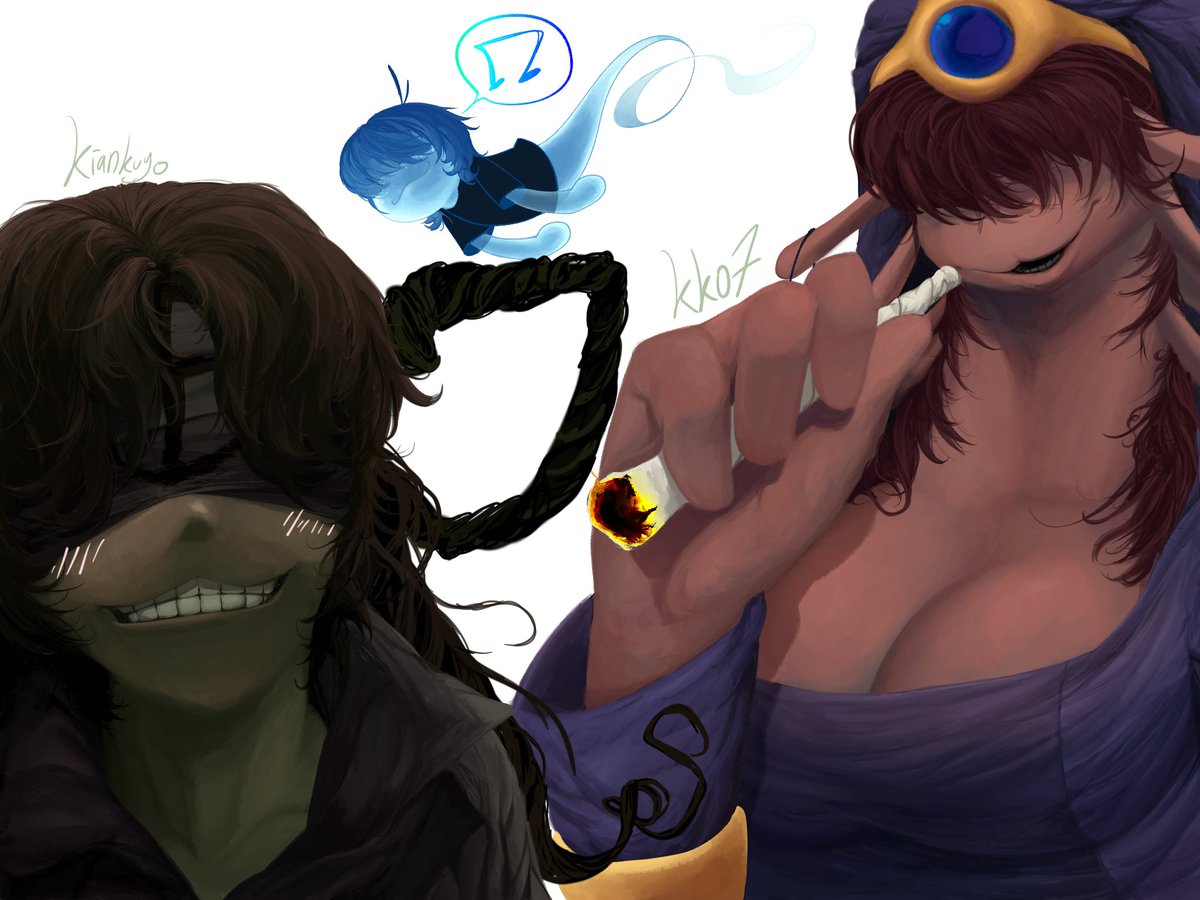 girl with a bangs hair that covering their eyes with a :3 mouth characters.
#PsychopompGame #psychopomp #dashbored #dreamwild