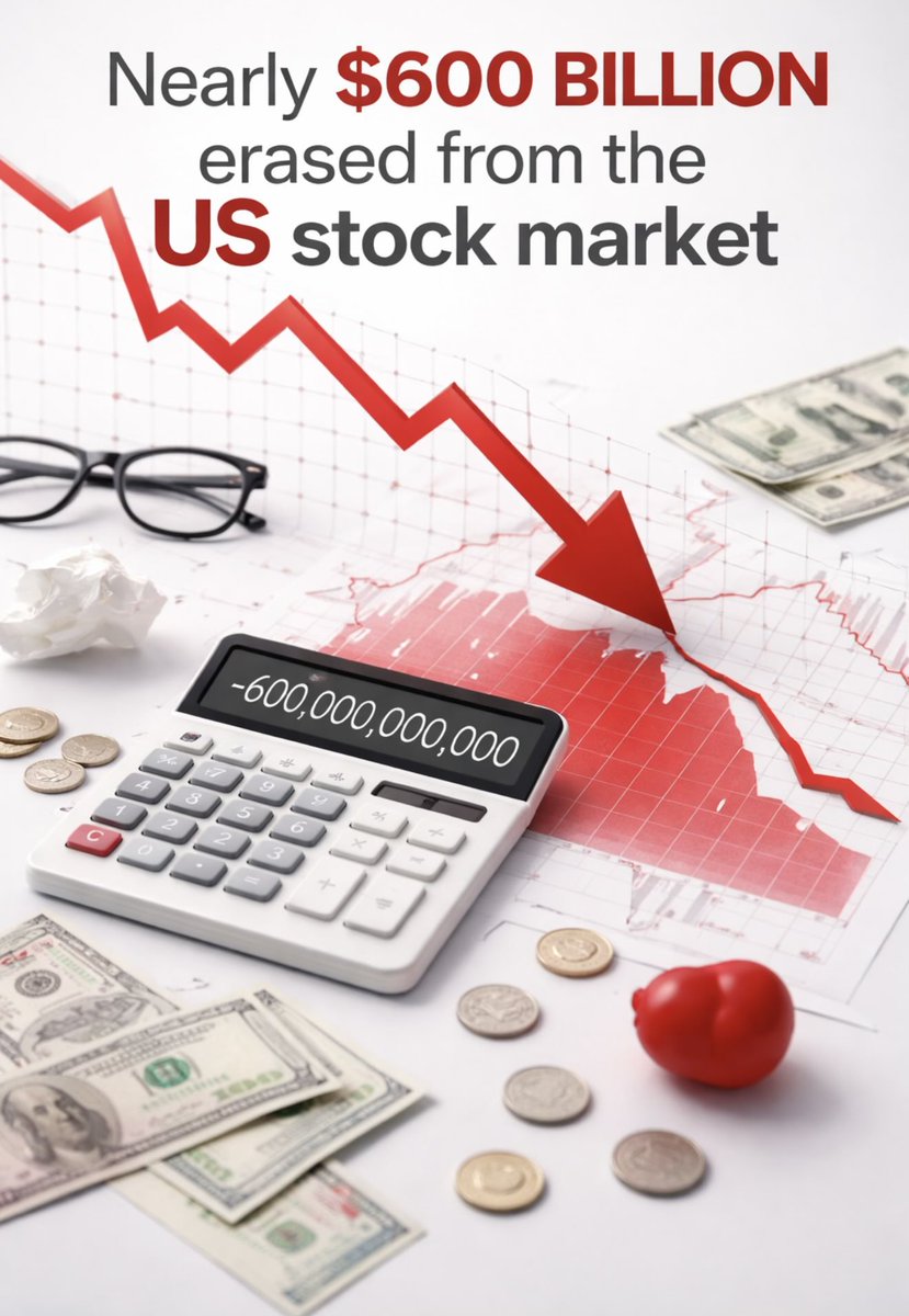 $600 BILLION wiped… and people still think markets only go up?

This isn’t just a “red day” it’s a liquidity reality check.

When giants bleed, it’s not panic… it’s repricing.

Smart money isn’t emotional right now, it’s repositioning.

Are you reacting… or preparing?
