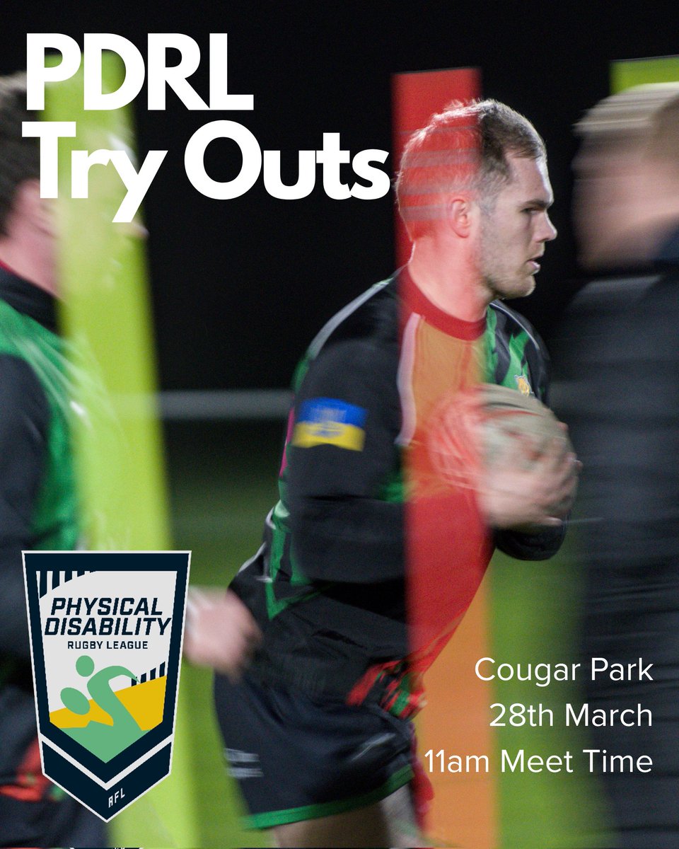 Cougarmania's tweet photo. Second meeting for our #pdrl try outs has been scheduled for next Saturday - 28th March - 11am - Cougar Park.
Email mickcolborn@hotmail.co.uk your interest please.
#cougarpark #cougarmania #rugbyleague https://t.co/jGl9kSkyVu