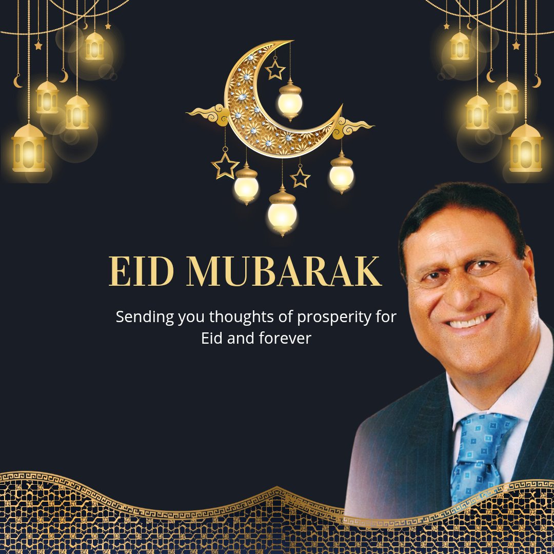 Eid Mubarak!
May this blessed occasion of Eid-ul-Fitr fill our hearts with peace, our homes with happiness and our lives with countless blessings.

May Allah (SWT) shower His infinite mercy upon us, accept our fasts, prayers and good deeds, forgive our shortcomings and guide us