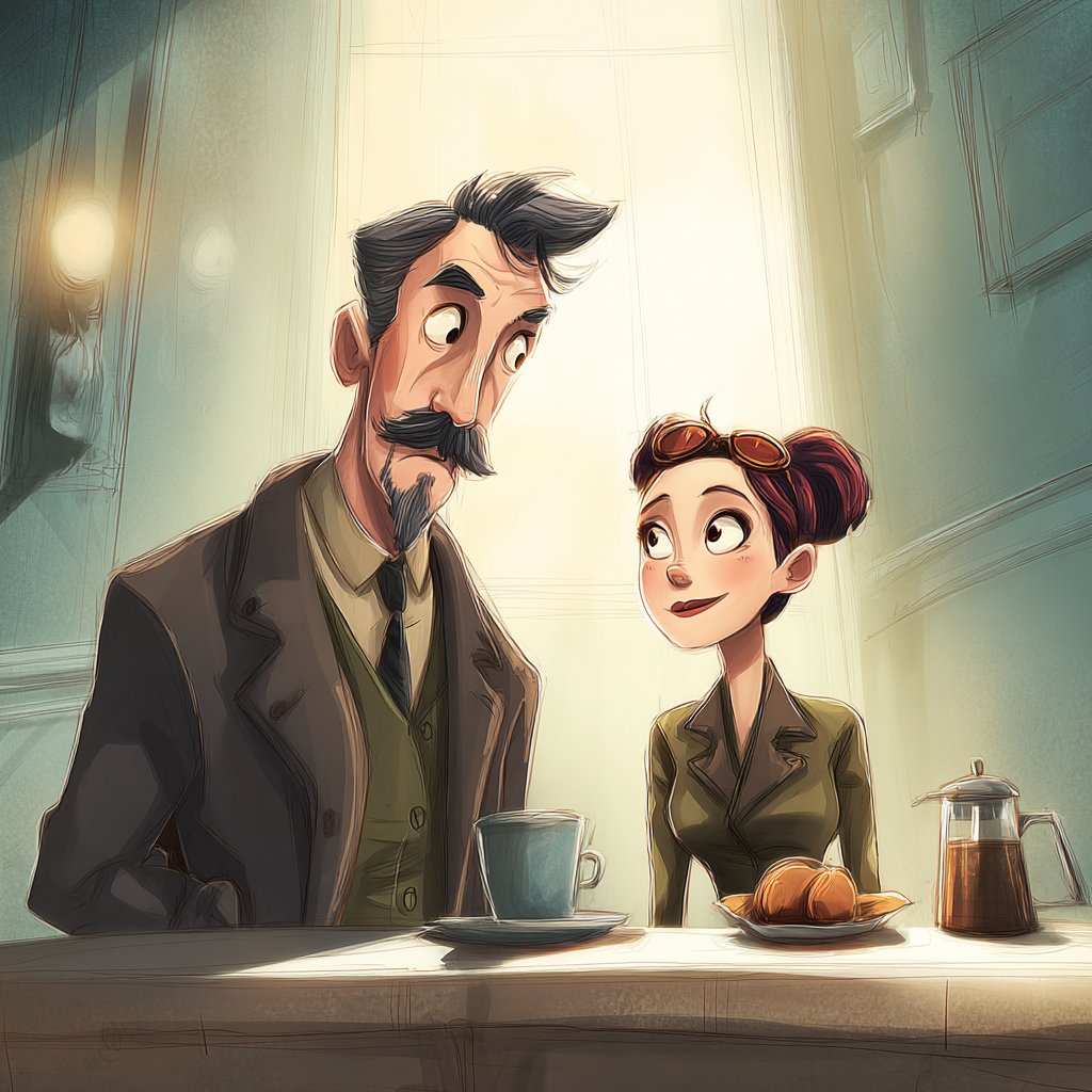 Cinematic cartoon frames