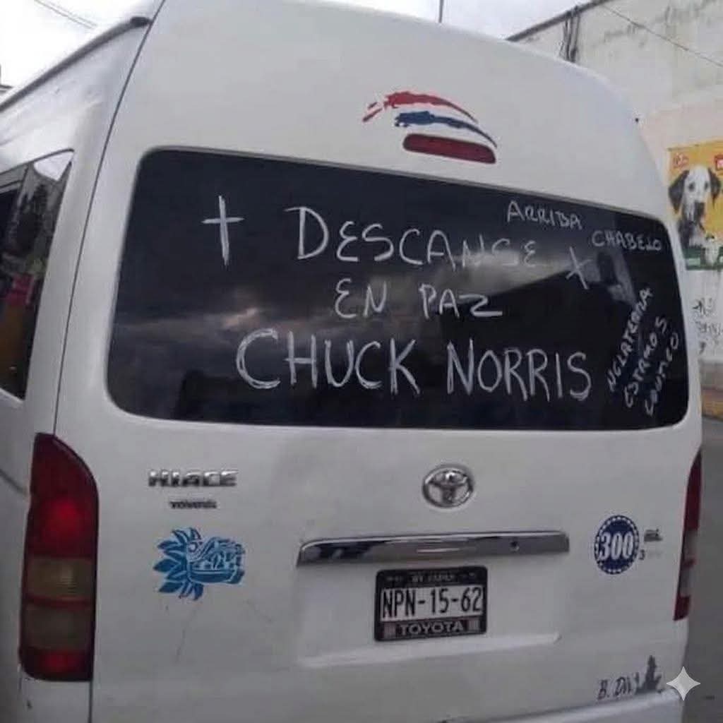 A nombre de la ruta Torres Conalep – Pantitlán Bordo Xochiaca en México, lamentamos profundamente la partida del gran Chuck Norris