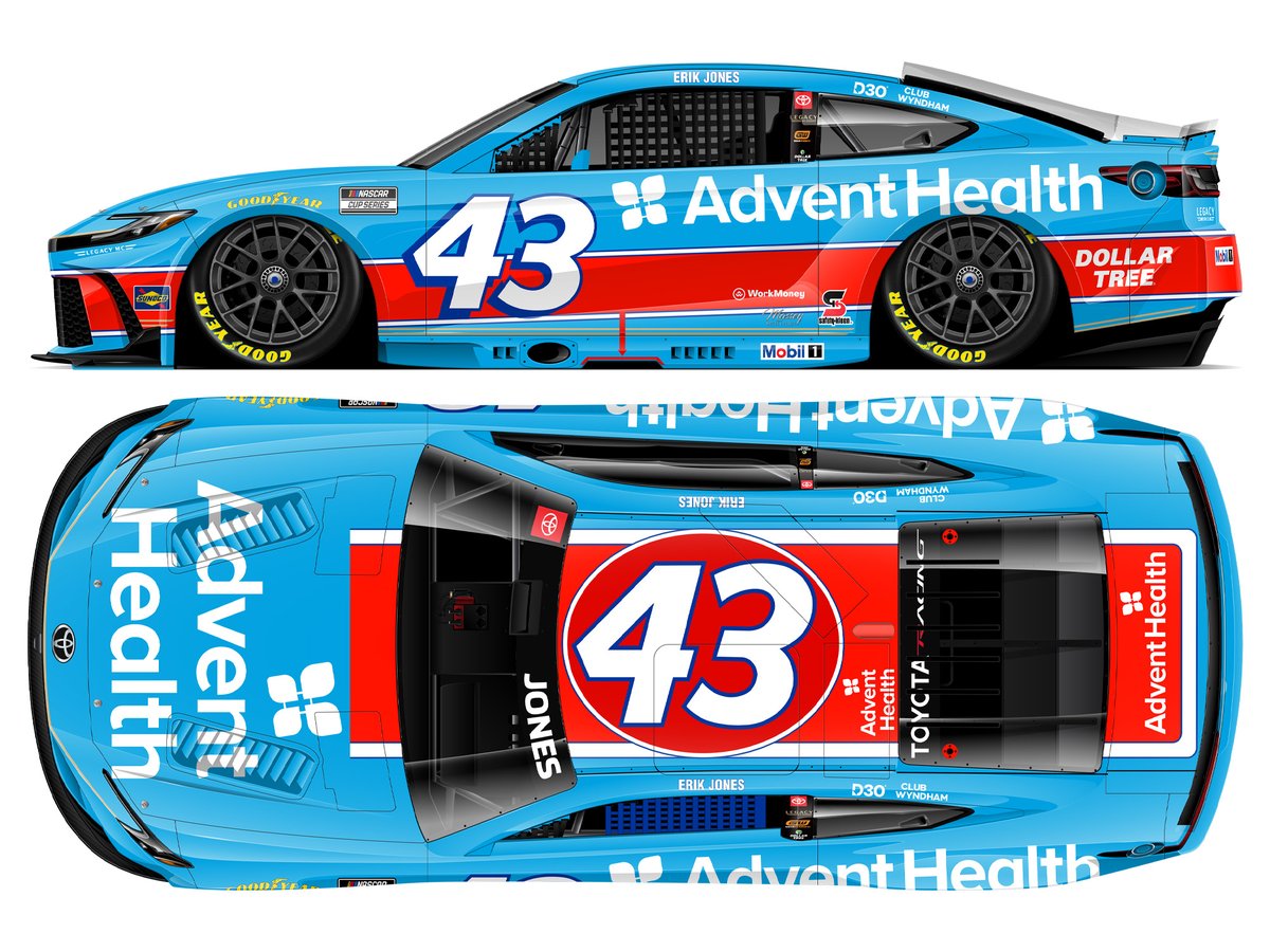 Pre-orders are open for the No. 43 Erik Jones AdventHealth Throwback die-cast! 

➡️ bit.ly/AllDiecast