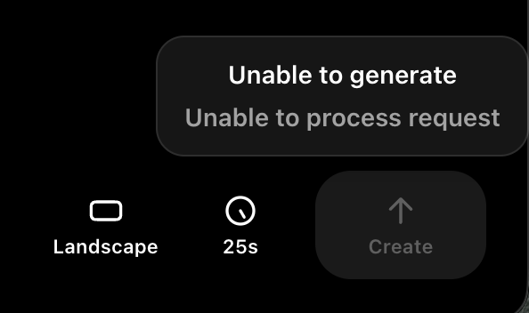 spent a good 10 minutes creating a prompt to generate in sora... and was immediately hit with this bad boy at all points: 

<a href="/ChatGPTapp/">ChatGPT</a> <a href="/sama/">Sam Altman</a>