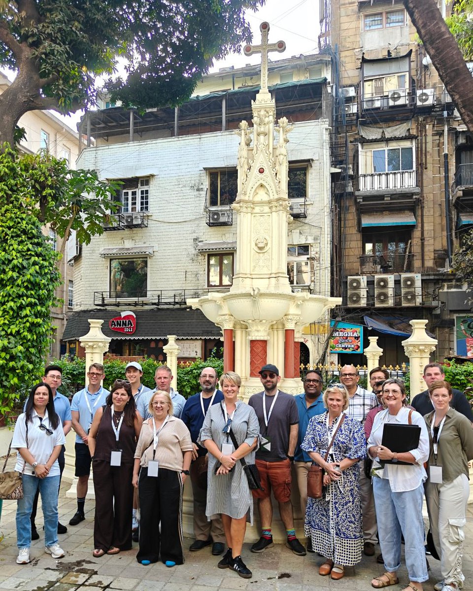 Khaki_Tours's tweet photo. A group of foreign investors in Indian stock markets chose KHAKI’s #EssentialMumbai tour as the perfect icebreaker to get to know the city.
They loved exploring the Fort precinct, with St Thomas’ Cathedral emerging as an unexpected favourite for its history and peaceful calm. Another favourite was the Oval Maidan, where they learnt of India's fascinating cricket stories. The tour wrapped up at Wankhede Stadium, bringing Mumbai’s cricket culture full circle. From there, they headed to Leopold Cafe, ending the day the Mumbai way, over good food and even better conversations.
One city. Many stories. Explore them with us.
➡️ To book a private tour, call +91 8828100111 or email hi@khakitours.com.
#MumbaiTourism #DiscoverMumbai #KhakiTours #MumbaiTourists #ExploreMumbai #Bombay #MumbaiStories #Things2doInMumbai #MumbaiDarshan