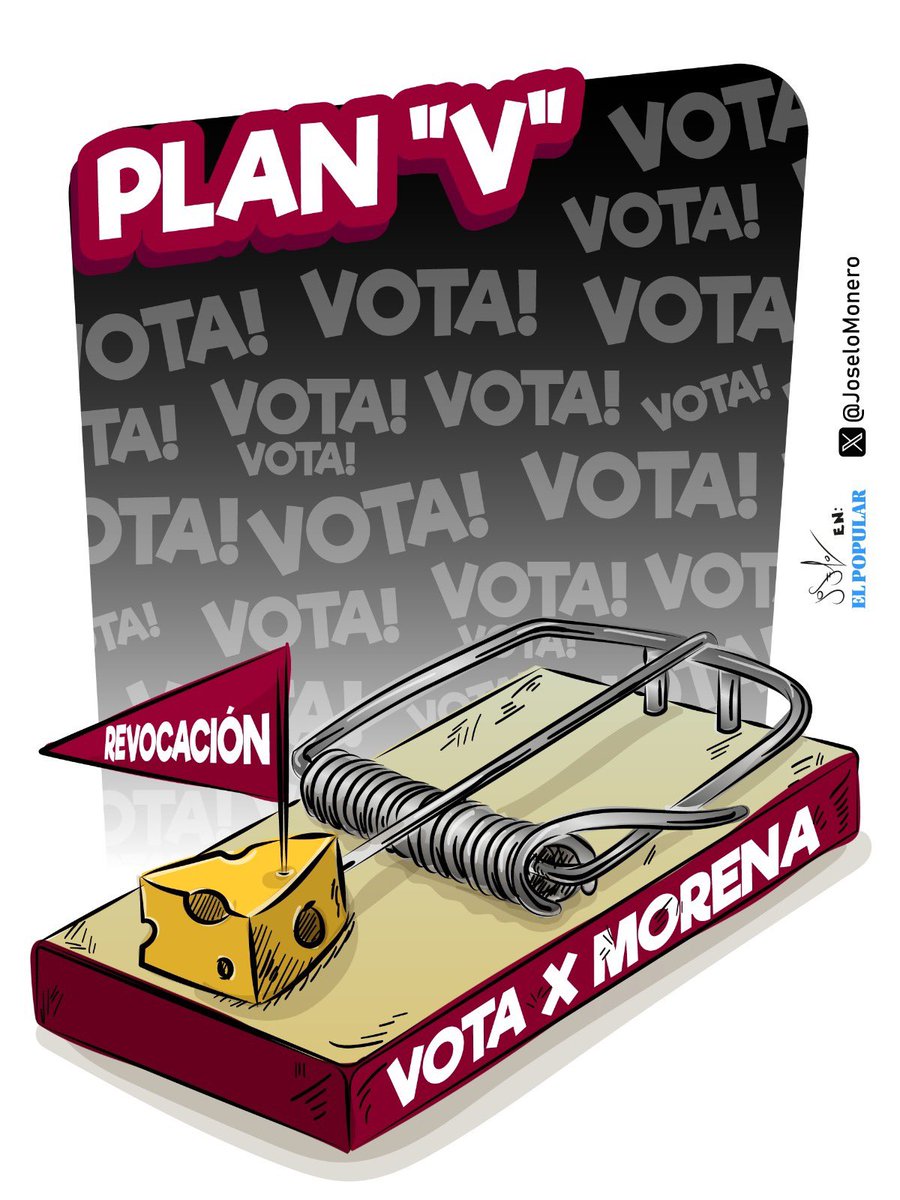 🗳️¿Plan B o Plan V de “Ve y Vota”? 🗳️

Esa es la cuestión… 🤔

El cartón de <a href="/Joselomonero/">Joselo Monero</a> nos deja la duda 

elpopular.mx/ciudadania-y-g…