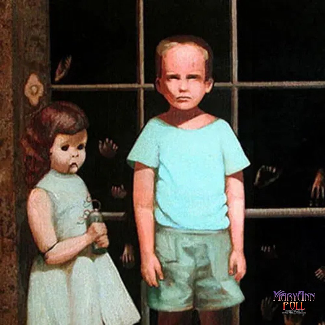 In 1972, an artist named Bill Stoneham created a painting titled The Hands Resist Him. It shows a young boy standing beside a doll-like figure in front of a glass door, with shadowy hands pressed against the other side. Years later, the painting resurfaced in an online auction,