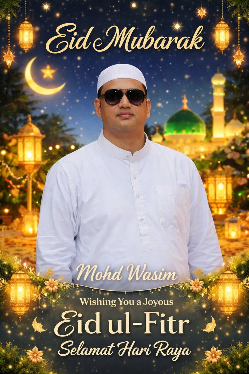 MohdWasim05's tweet photo. Happy Eid ul fitra https://t.co/HF60E3k2sP