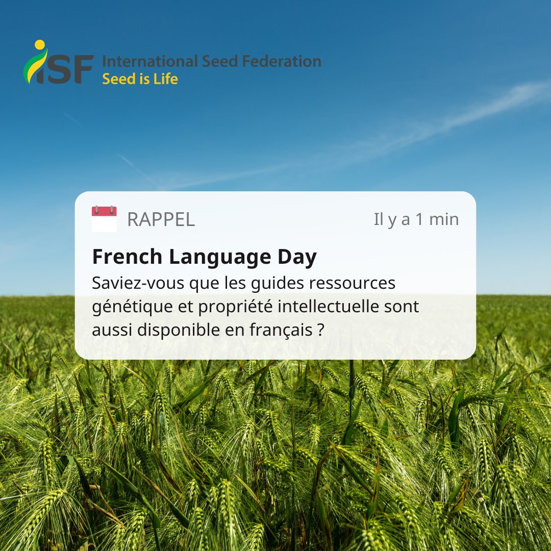 International Seed Federation tweet media