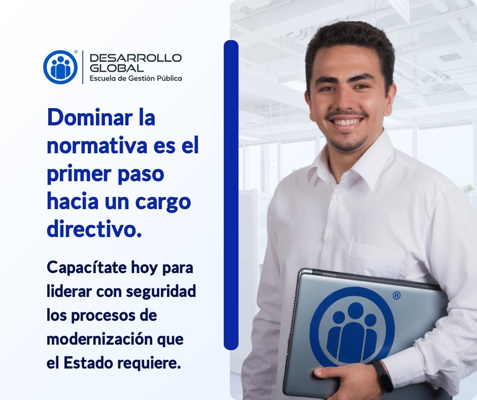 DezaGlobal's tweet photo. Dominar la normativa es el primer paso hacia un cargo directivo.🙌🏻 Capacítate y fortalece tu impacto profesional 👉🏻 https://t.co/yUKgA7VEo6 
Cada tema que refuerzas hoy te prepara para tomar mejores decisiones mañana. 🤝📚
#GestiónPública #CapacitaciónContinua #ServidoresPúblico https://t.co/2IYkRgMctR