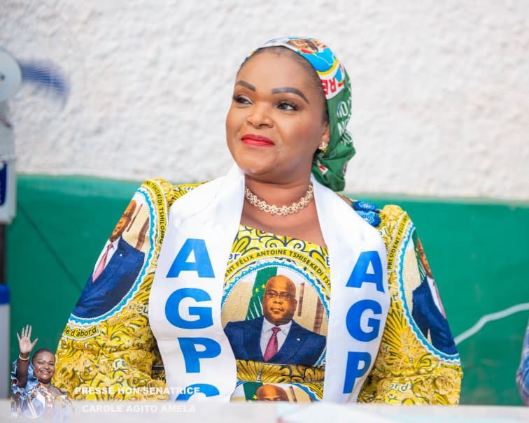 JimmyBokama's tweet photo. Après le départ de Modeste Bahati, la sénatrice Carole Agito s’impose. Son expérience parlementaire, son influence au sein de Union sacrée de la nation et sa loyauté envers le Président Tshisekedi  en font une candidate crédible pour renforcer stabilité et cohésion au Sénat. https://t.co/OBJX2bB8UT