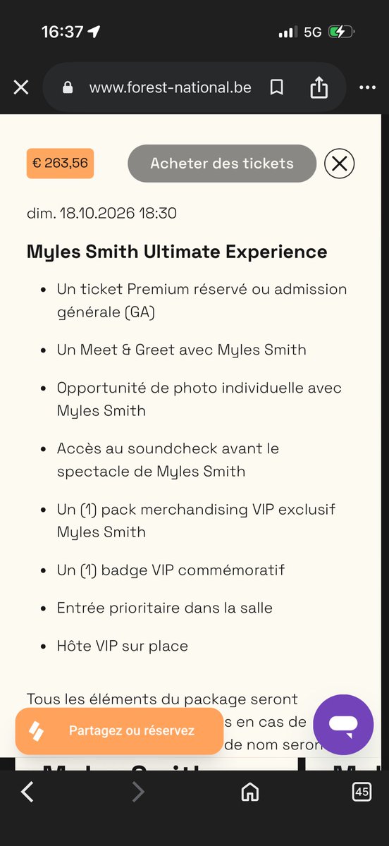 263€ le pack vip ?????? MYLES SMITH je t’aime bien mais faut pas abuser