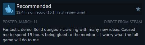 UnisonGames_HQ's tweet photo. Enhance image...

19.4 hours on our demo for Descent of Lunaris?!

We see you dungeon-crawling turn-based RPG fans. It is a good feeling when you find your people. https://t.co/AU4dVrqWK9