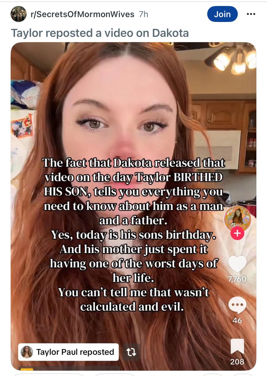 HousewivesHub's tweet photo. Taylor Frankie Paul reposted this TikTok https://t.co/CEAePICzrS