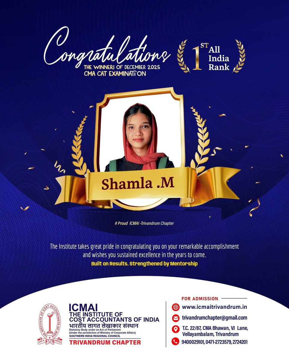 CMA - Trivandrum Chapter tweet media