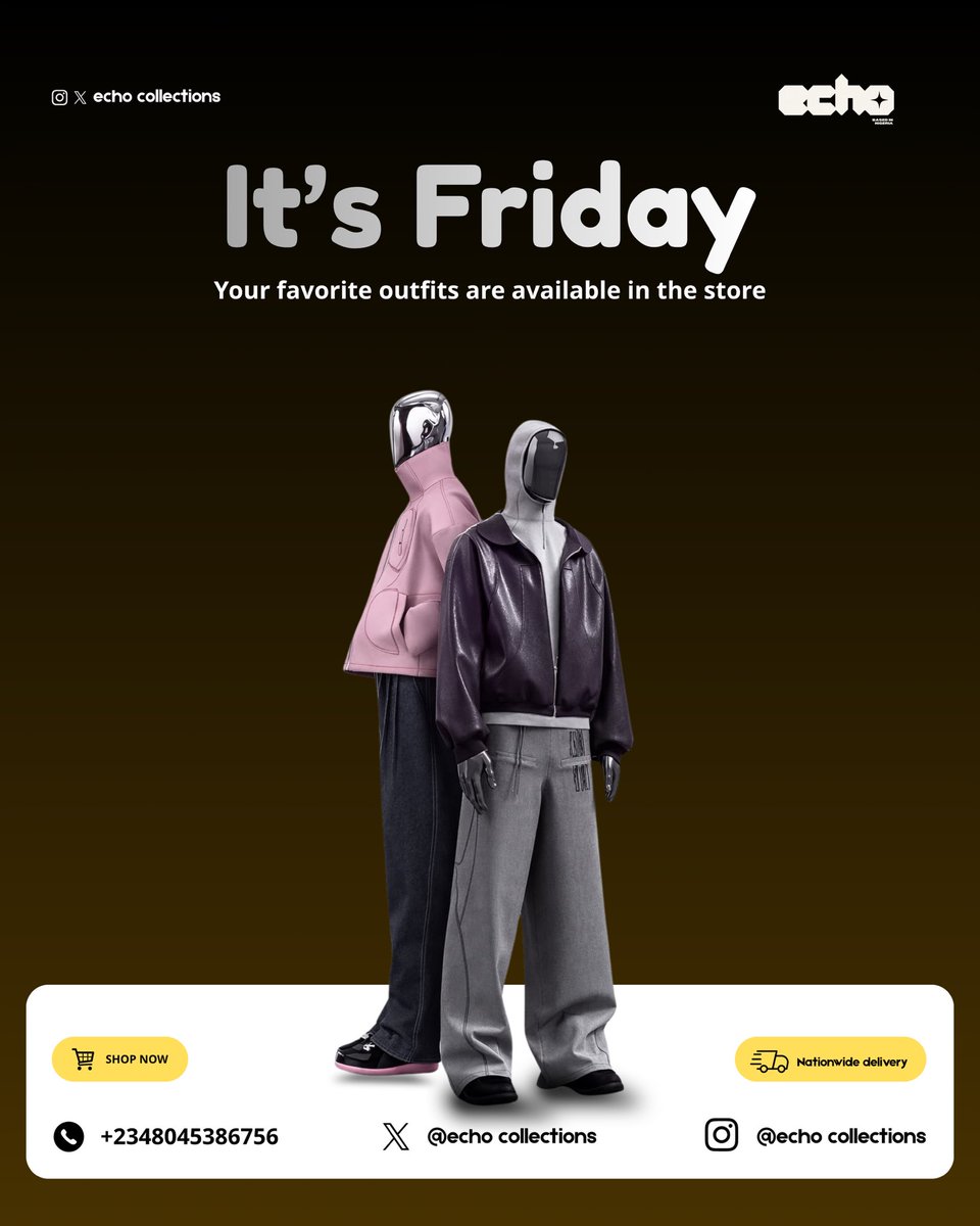 Damola_Thomas's tweet image. Echo collections 1.0
#design #graphic #designer 
Please, y’all should rate my design.