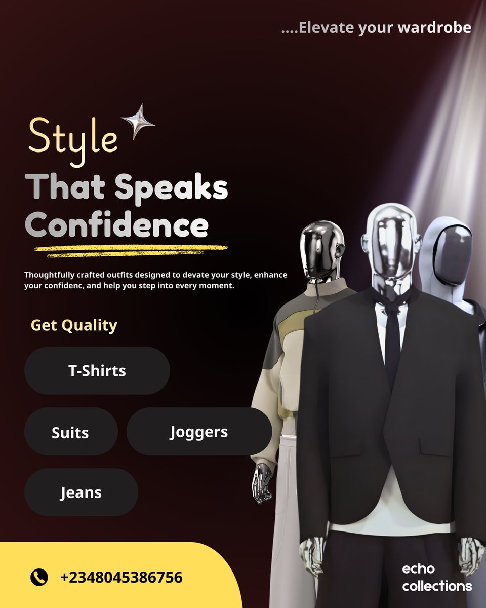 Damola_Thomas's tweet image. Echo collections 1.0
#design #graphic #designer 
Please, y’all should rate my design.