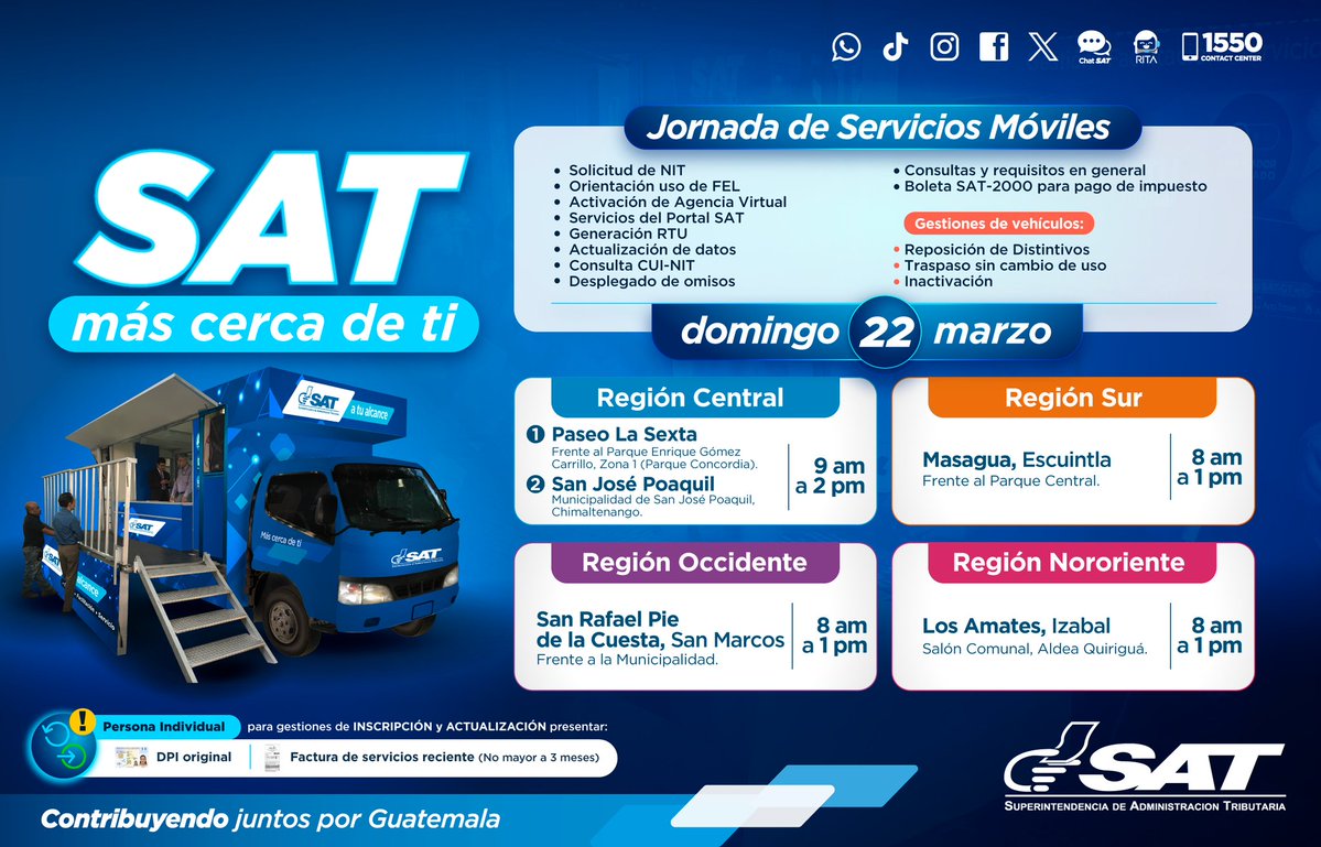 SAT Guatemala tweet media