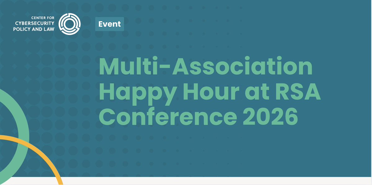 Center for Cybersecurity Policy and Law tweet media