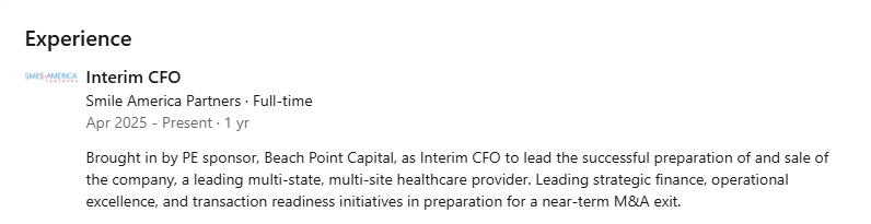 AnxiousCapital's tweet photo. $LFMD new CFO's most recent experience. Sale incoming? https://t.co/4CPYJqwZoM