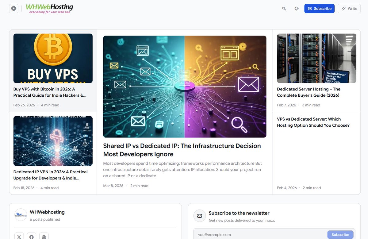 whwebhosting's tweet photo. 📷 We’ve Launched Our New Tech Blog on Hashnode!
Our new blog will cover topics like:
📷 VPS &amp; Dedicated Server Hosting
📷 DevOps &amp; Infrastructure
📷 Security &amp; Performance Optimization
📷 Real-world developer insights
📷 Check it out here: https://t.co/S25o2pcMSS https://t.co/br2w5mFS7v