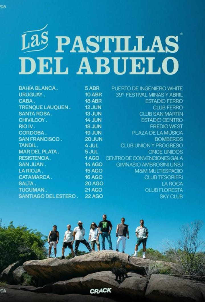 Vuelven LAS PASTILLAS DEL ABUELO a #SantiagoDelEstero 

sderock.com.ar