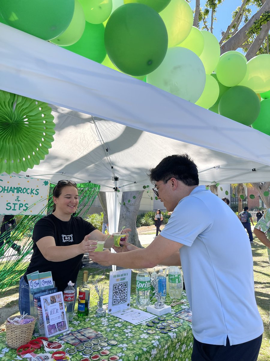 Great day with our <a href="/tpusastudents/">TPUSA Students</a> at Cal State Long Beach passing out Lucky Sips for Liberty! 🍀🔥

This is how we do St. Patty’s - good vibes, great people, and standing up for what we believe in 🙌 Cheers to liberty and a day well spent! 💚✨