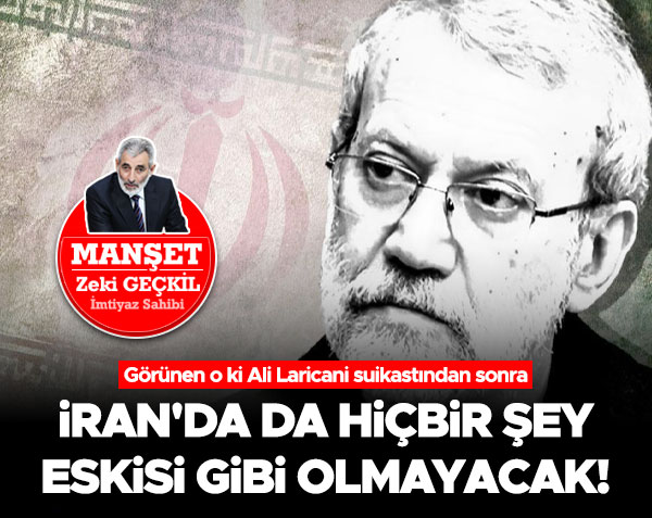 🔴MANŞET- Gazetemiz İmtiyaz Sahibi Zeki Geçkil, aktüel gelişmelere dair değerlendirmelerde bulundu. 
▪️Bayram mesajı
▪️Ali Laricani suikastından sonra İran'da da hiçbir şey eskisi gibi olmayacak!
▪️Siyonist Haçlı Batı'nın Şii aşkını anlamak için..
▪️Şii molla rejimini savunanlar,