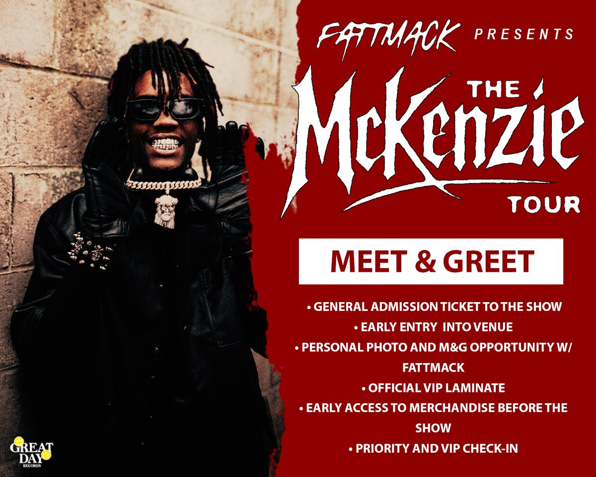 FattMack223's tweet photo. McKenize Tour 

Tickets and M&amp;G available now at https://t.co/PnMccRy2VQ use code mckenzie https://t.co/QIEK2iYuJK