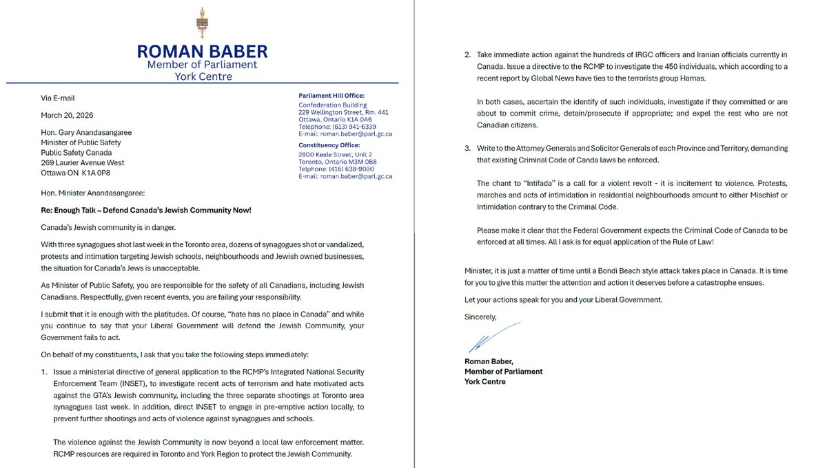 Roman Baber tweet media