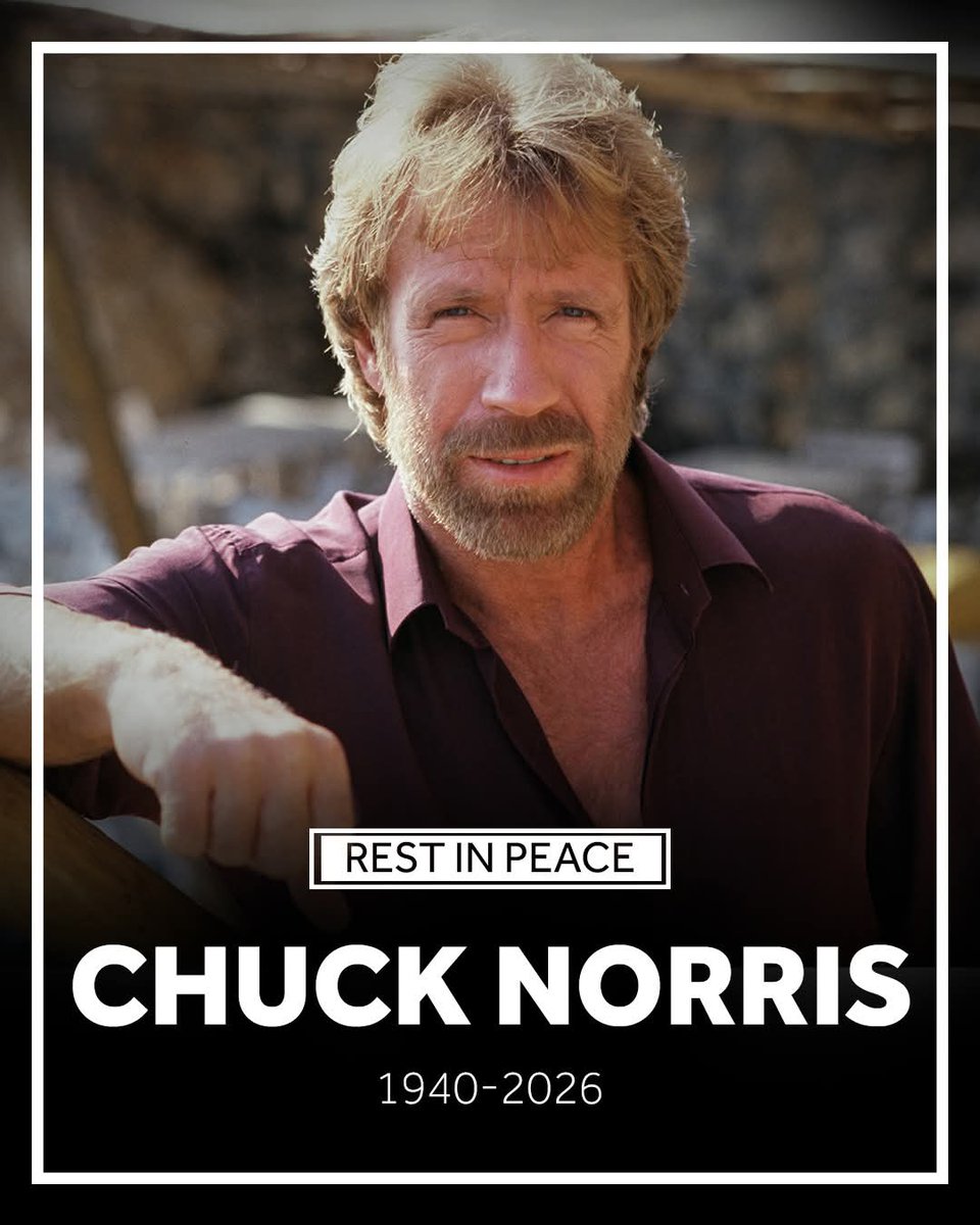 GhostyBoy2004's tweet photo. Today is a sad day. Another legend just flew off this world. Rest in peice Chuck Norris may you always be remembered in our hearts❤️ https://t.co/hTgYJW7cmf