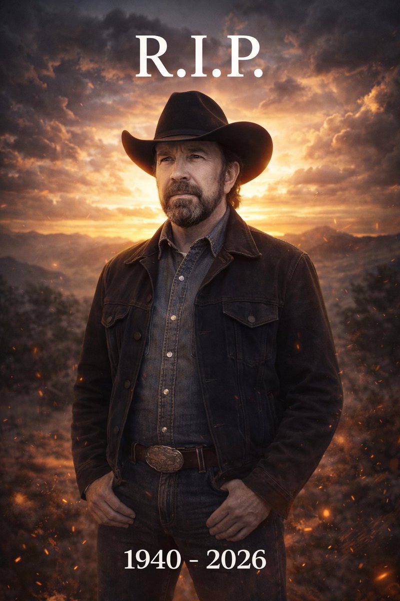 Chuck Norris has died at 86.
#chucknorris #rip
vm.tiktok.com/ZNR9oLQQW/