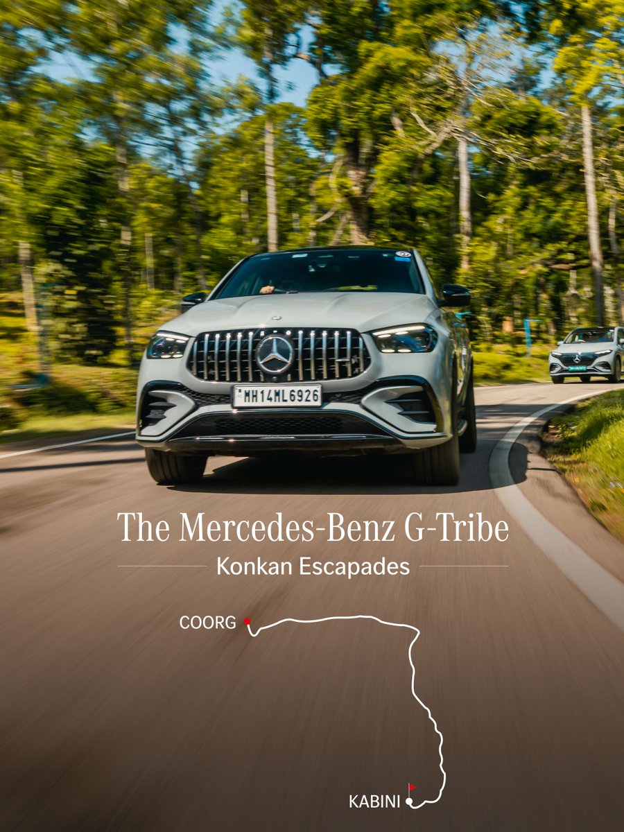 MercedesBenzInd's tweet photo. The Tribe explores the landscapes of Kabini, where each mile holds stories galore.
#GTribe #KonkanEscapades #MercedesBenzIndia https://t.co/44SkoS3W5Q