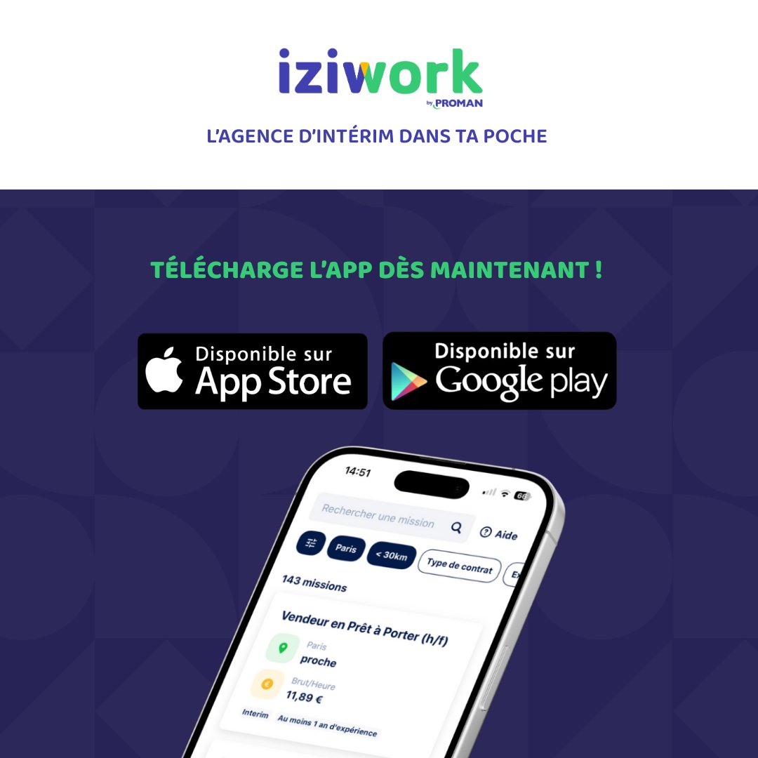iziworkFR's tweet image. Sauvegarde ta recherche et active les notifications pour ne louper aucune mission ! 

#interim #job #iziwork
