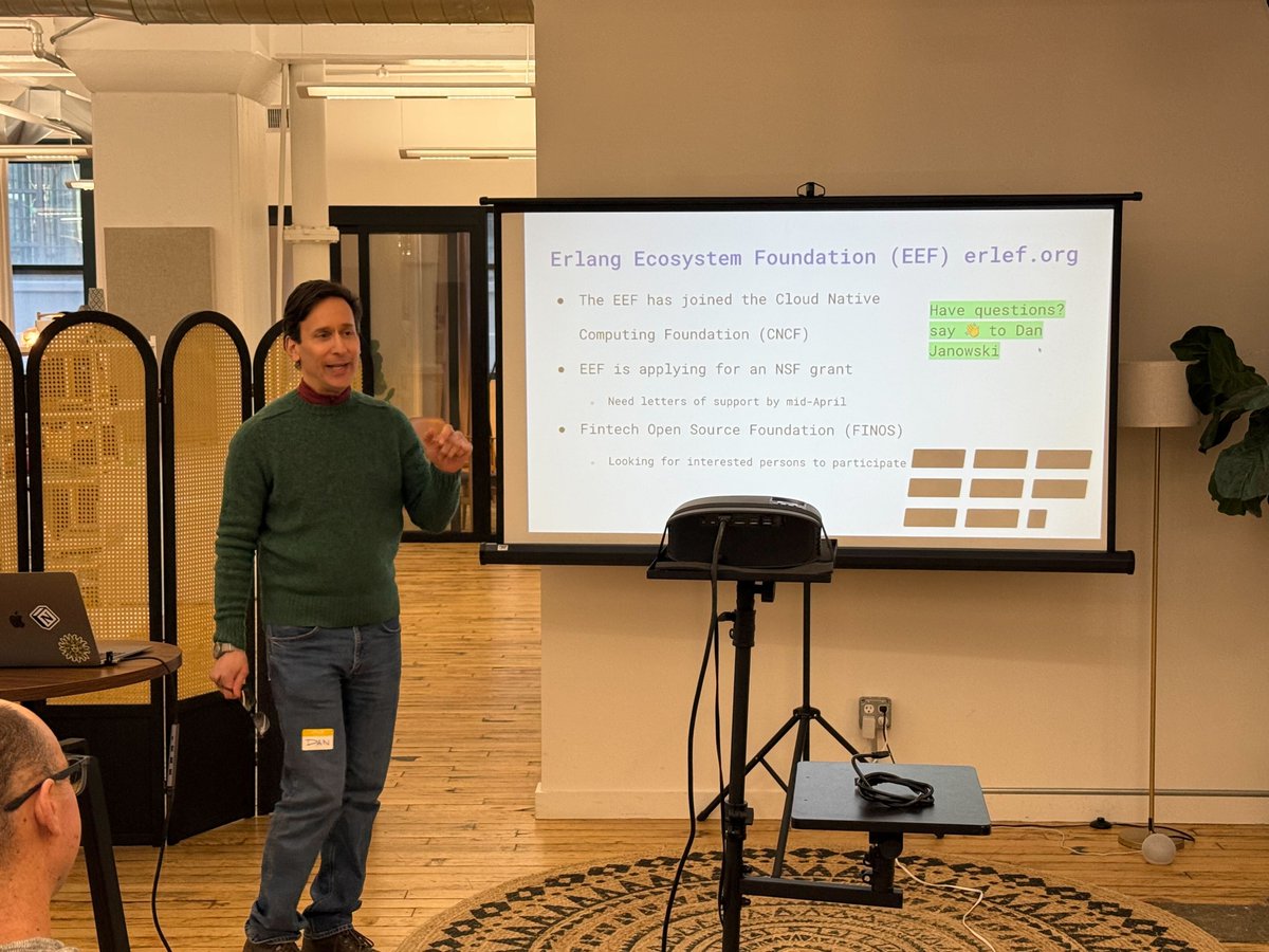 Erlang Ecosystem Foundation tweet media