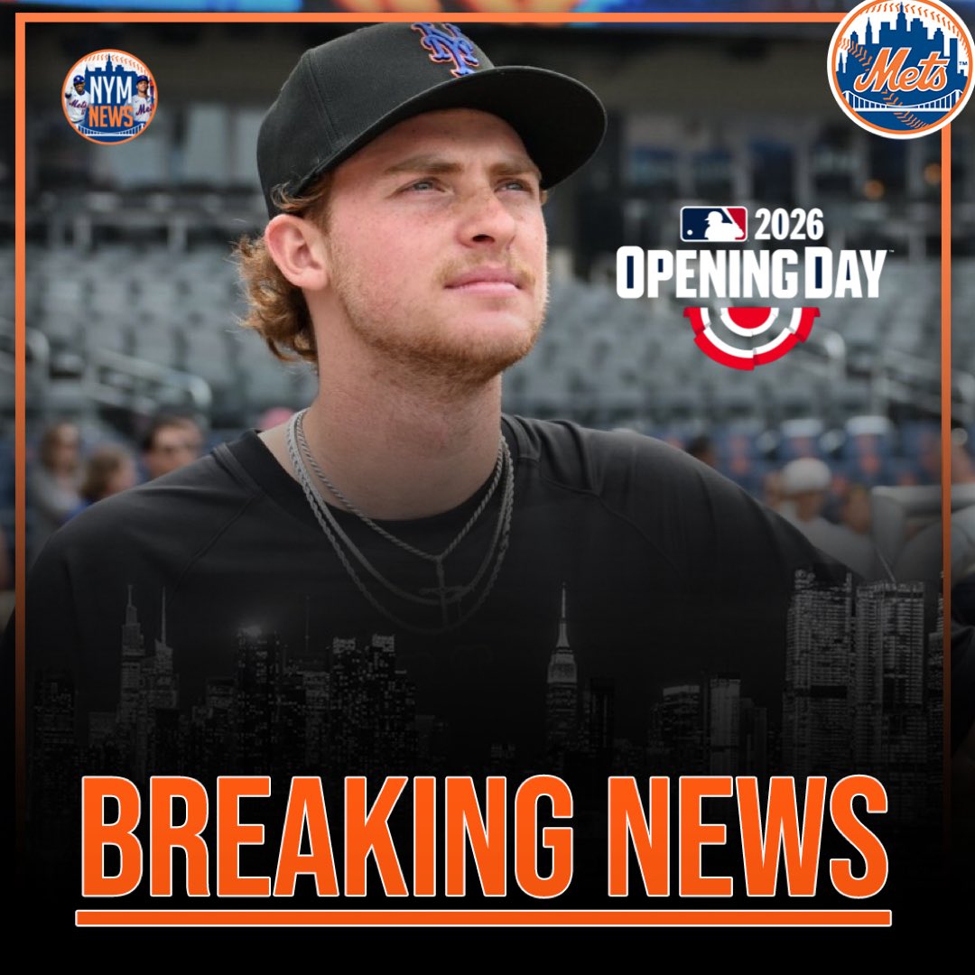 NYM_News's tweet image. BREAKING: Top hitting prospect Carson Benge has made the Mets’ Opening Day roster, just the team hasn’t announced it officially according to Joel Sherman of the NY Post. 

Benge, 23, has batted .406 with a .972 OPS in 32 at bats throughout 11 games this spring. #Mets