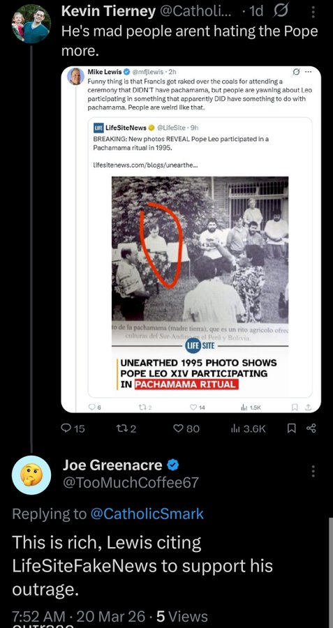 Sheer desperation by this ThM-degreed person. For heaven's sake, the book published by the Augustinians of Latin America says it was a Pachamama ritual!