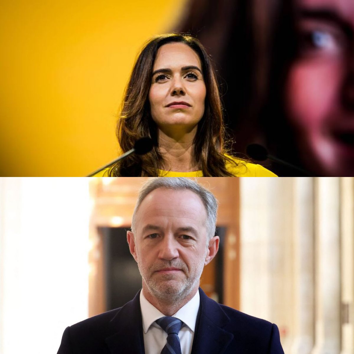 LBleuBlancRouge's tweet photo. 🗣️🇫🇷 Sarah Knafo : 

« Ce n'est ni Emmanuel Macron, ni Vincent Bolloré, ni le roi d'Angleterre qui m'a convaincue de me désister. C'est un homme bien moins connu, qui mérite de l'être encore moins… Il s'appelle Emmanuel Grégoire.  

Votez tous contre lui dimanche. »

#Municipales2026