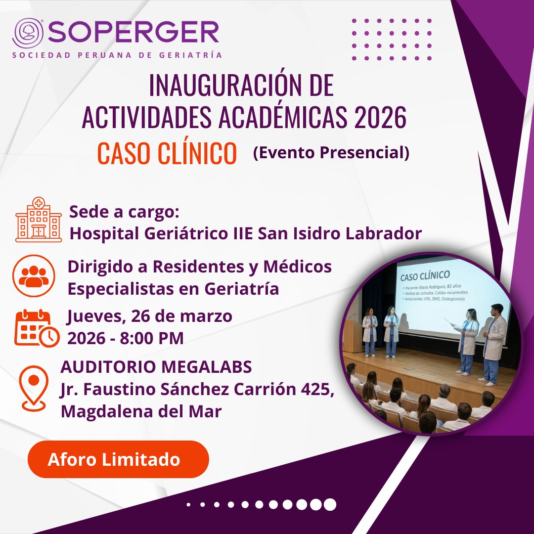 SOPERGERoficial's tweet photo. ¡𝗥𝗲𝗴𝗿𝗲𝘀𝗮𝗻 𝗹𝗮𝘀 𝘀𝗲𝘀𝗶𝗼𝗻𝗲𝘀 𝗮𝗰𝗮𝗱𝗲́𝗺𝗶𝗰𝗮𝘀 𝗦𝗢𝗣𝗘𝗥𝗚𝗘𝗥 𝟮𝟬𝟮𝟲. Atención colegas docentes, jefes de servicio y residentes de la especialidad: los invitamos a formar parte de nuestra agenda académica mensual.
¡Empezamos con fuerza! No se la pierdan. https://t.co/T1vYQkgzKZ