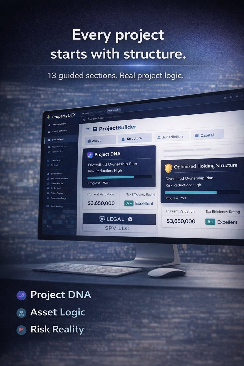 pitobt's tweet photo. A property can have value.But without structure, value often stays blocked.PropertyDEX Framework was built to test:
• how capital could enter
• what structure fits
• where legal friction begins
Because wrong decisions usually start before execution. https://t.co/jwLi0J45Py https://t.co/pweKMPbJ11