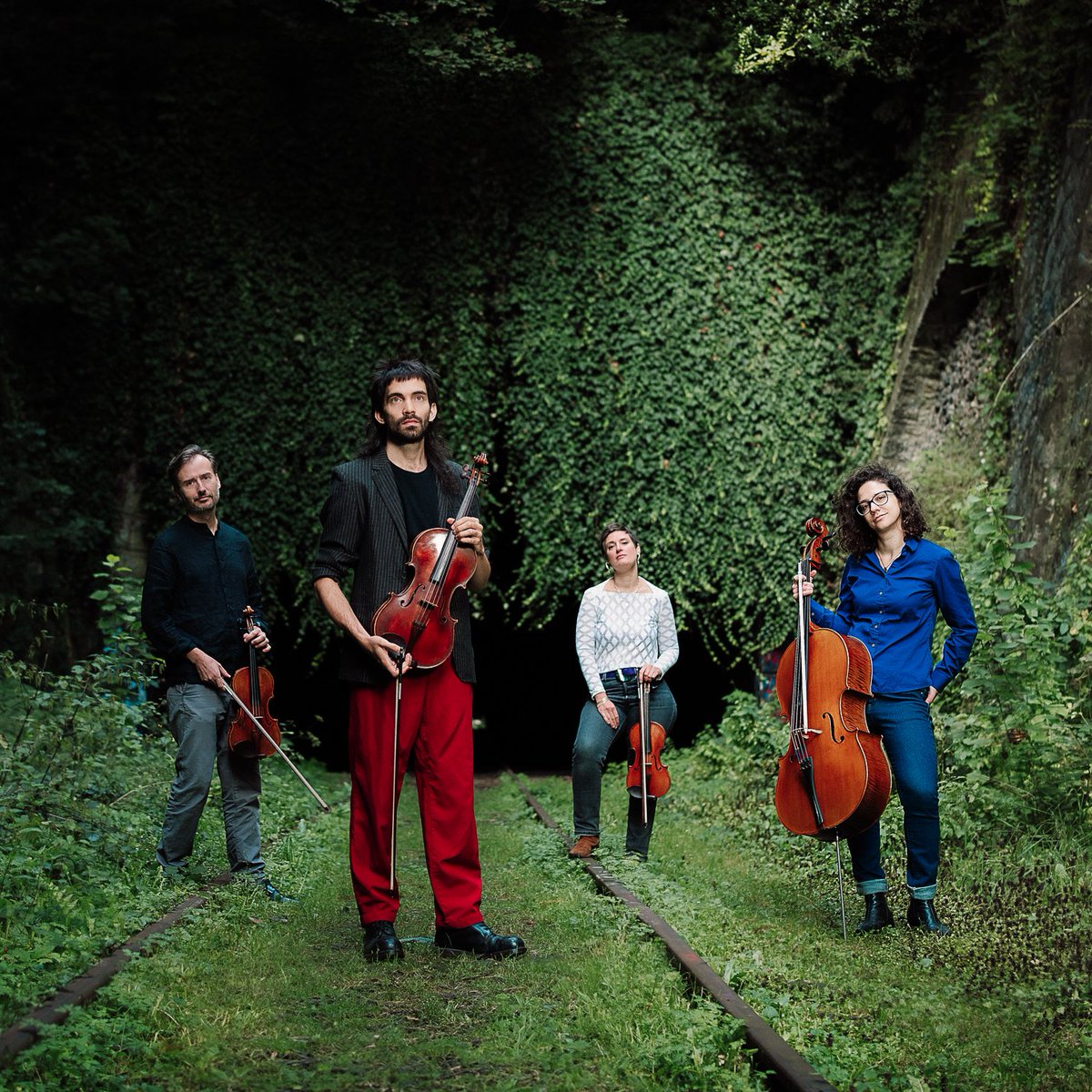 bastillemusique's tweet photo. In genau zwei Wochen am 3. April 2026 im Collegium Hungaricum Berlin: Anlässlich des 100. Geburtstags von #GyörgyKurtág spielt das #QuatuorBéla erstmals dessen Gesamtwerk für Streichquartett in einem Konzert. Weitere Informationen: https://t.co/focnJRAllc Foto: Julie Cherki https://t.co/YY7WLGjB41