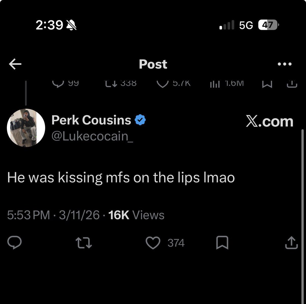 Perk Cousins tweet media