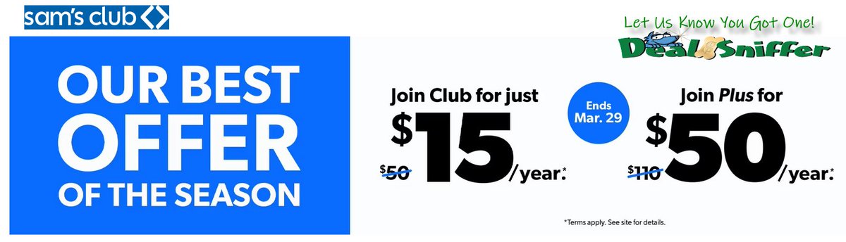 dealsniffer's tweet image. 🎆 70% OFF Sams Club Membership - NOW $15 🚨
mavely.app.link/4vh8XUXpE0b 🔗
#SamsClub #membership #bigbox #savings #stockup #giftideas #Christmas #family #food #offgrid