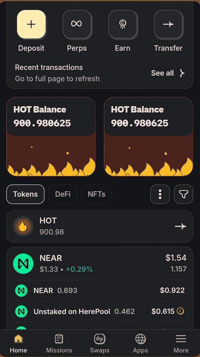 Shriniii15's tweet image. Hit the 900 $HOT mark! 🪵🔥 @hotdao_ @NEARProtocol
Still grinding away on NEAR. The progress is feeling good. Who else is still mining?
Not sponsored!
#HOTProtocol #NEAR #Web3