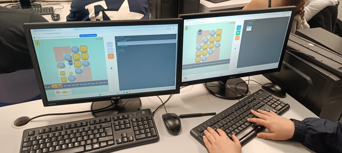 ENTI_BCN's tweet image. Ahir els alumnes de #CFGS #DAMVIOD del professor Alberto Alegre van aprendre sobre el #playtesting i la seva importància col·laborant en el testeig del joc Code Crops per aprendre Python de manera divertida.
codecrops.dev