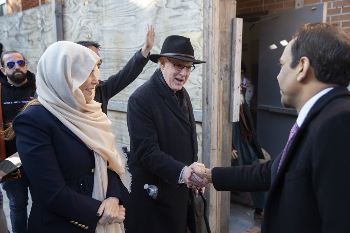 SpeakerMenin's tweet photo. Eid Mubarak! 

It was an honor to join the community at Jamaica Muslim Center to mark the end of Ramadan and celebrate a month of reflection, service, and togetherness. The values at the heart of Ramadan— charity, inclusion, and care— are the values that make this city strong. https://t.co/at9Du7jU9e