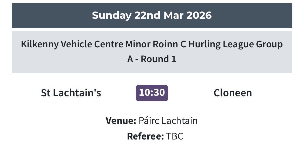 St. Lachtain’s GAA tweet media