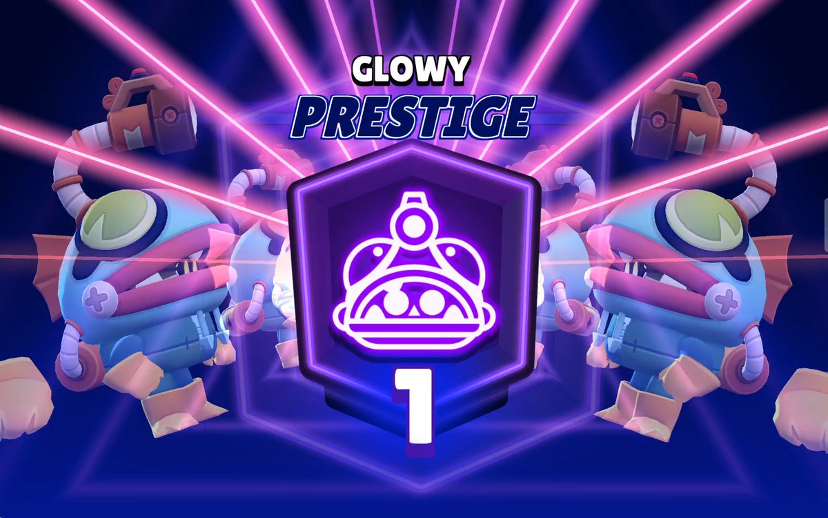 jtchangebs's tweet photo. The grind is finally over. 
100 Brawlers pushed to Prestige 1. ✅ 
Glowy was the final piece of the puzzle. 
This took a massive amount of time, but the final few games were insane. 🏆🌟

#BrawlStars #BrawlStarsGlowy #brawlstarsgameplay #glowy https://t.co/um0MSIXccu